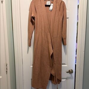Abercrombie & Fitch NWT Brown Sweater Dress with Tie
